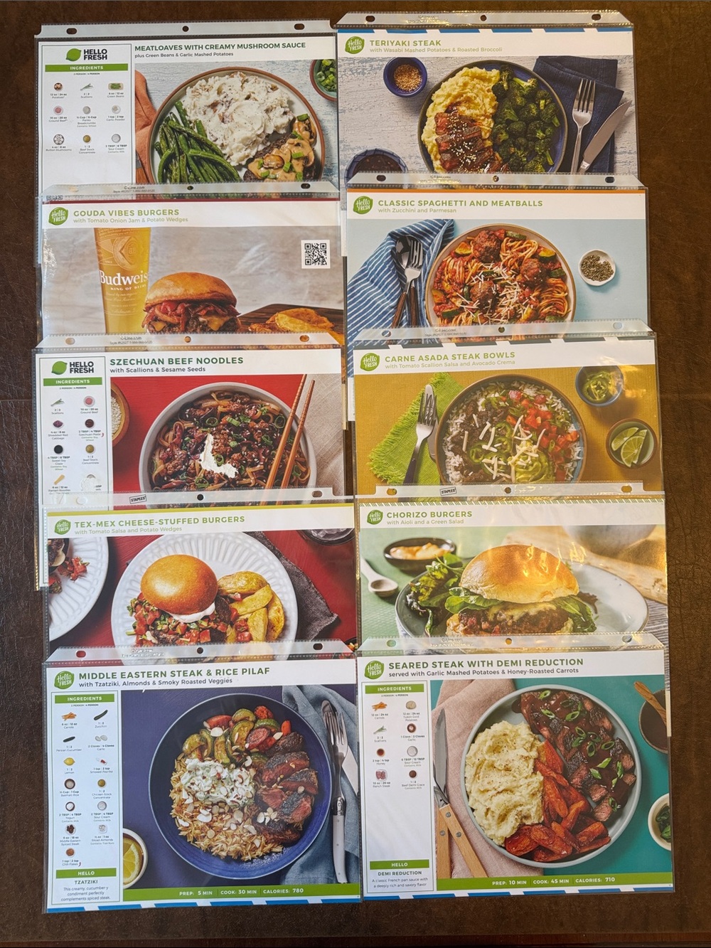HelloFresh Chicken, Pork & Beef Recipe Collection - 30 Cards - Picture 5 of 5